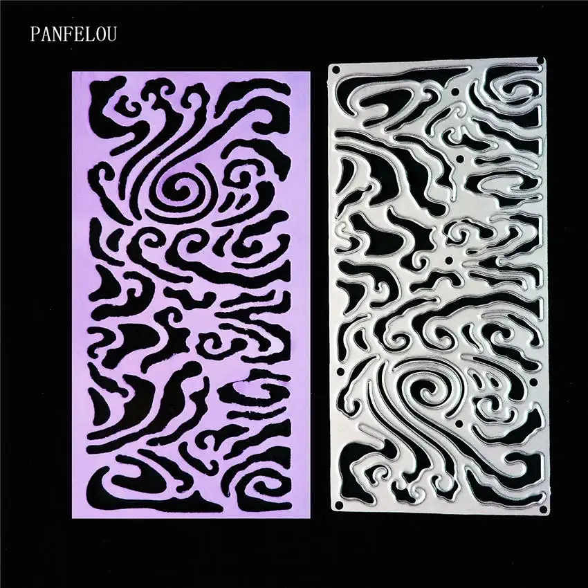 PANFELOU Gas clouds metal craft paper die cutting dies Scrapbooking/DIY Easter wedding Embossing mould cards | Дом и сад
