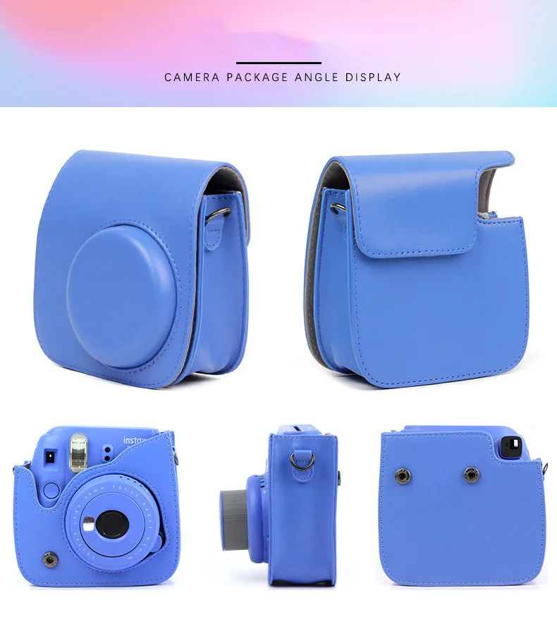 Наплечная камера сумка защитный чехол PU крышка с плечевым ремнем для Fujifilm Instax Mini 8/Mini8+/9 мгновенных пленочных камер