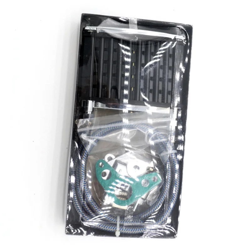 Универсальный мотоциклетный Алюминиевый масляный радиатор двигателя комплект