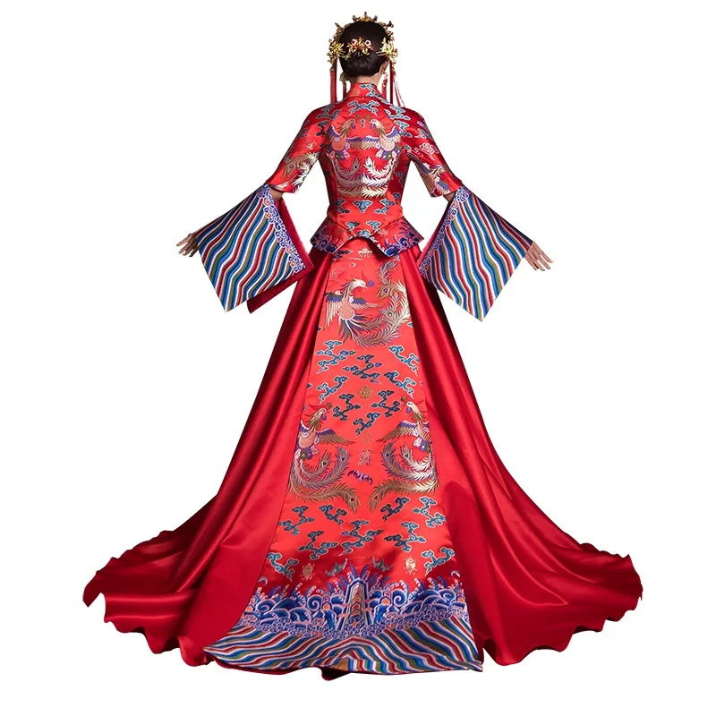 2019 халат для подружки невесты банкетное платье с расклешенными рукавами