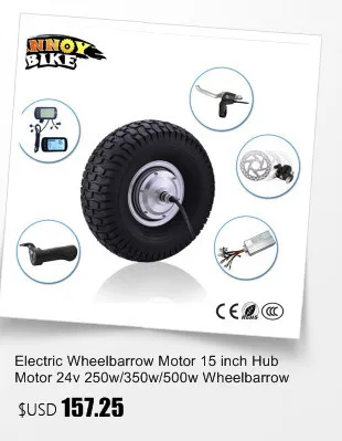 Hub motor 13 inch electric wheel motor 48v 350W/500w/800W dc hub motor kit bike electric bicycle children four wheel cart motor