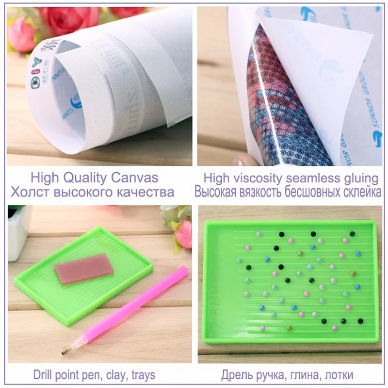 3D алмаз вышивка цветок Алмазный вышивки крестом квадратный живопись поделок