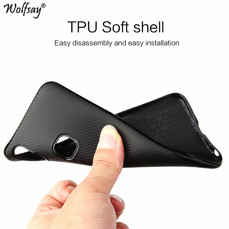 Ultra Thin Soft Phone Cover For Vivo V11i Case V11 6.3" New Carbon Fiber TPU Silicone Cases Z3 Funda Coque | Мобильные телефоны