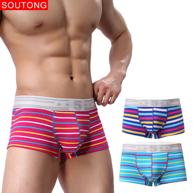 Soutong Мужское нижнее белье 3 шт./лот мужское трусы боксеры Cuecas шорты Calzoncillos Hombre