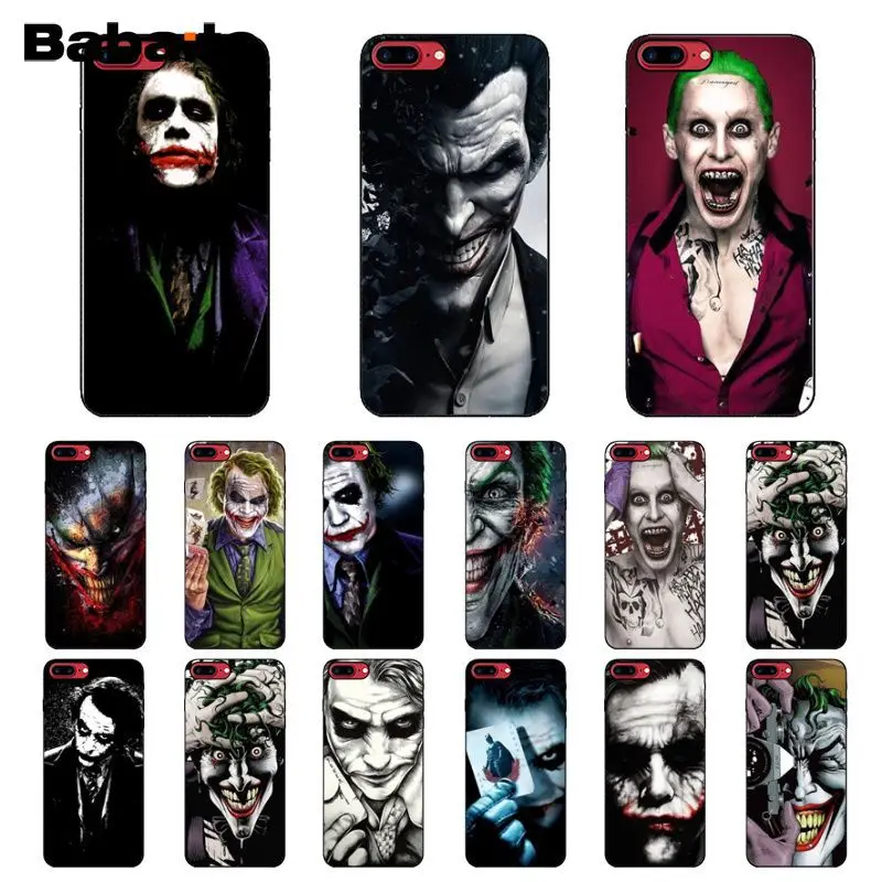 Чехол из ТПУ для телефона Babaite Batman Dark Knight Joker Karta черный чехол Apple iPhone 8 7 6 6S Plus X XS MAX 5