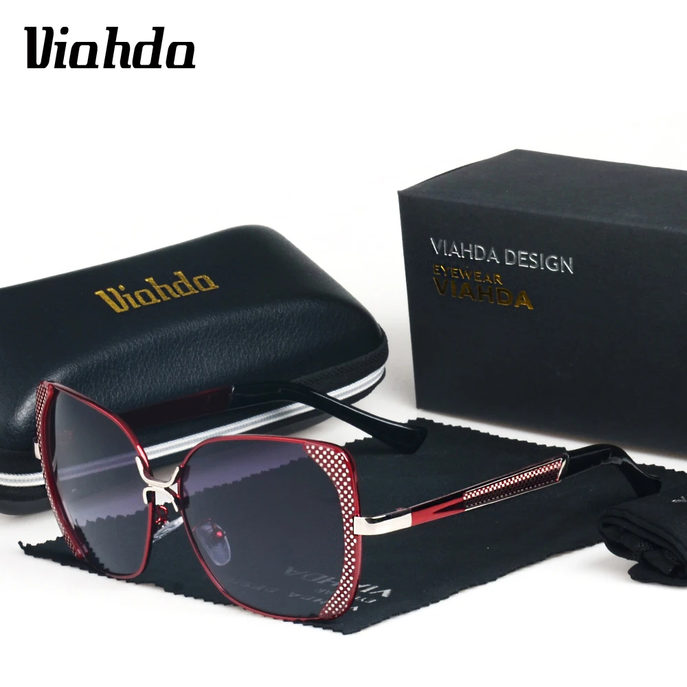 VIAHDA новинка oculos de sol feminino поляризационные солнцезащитные очки женские