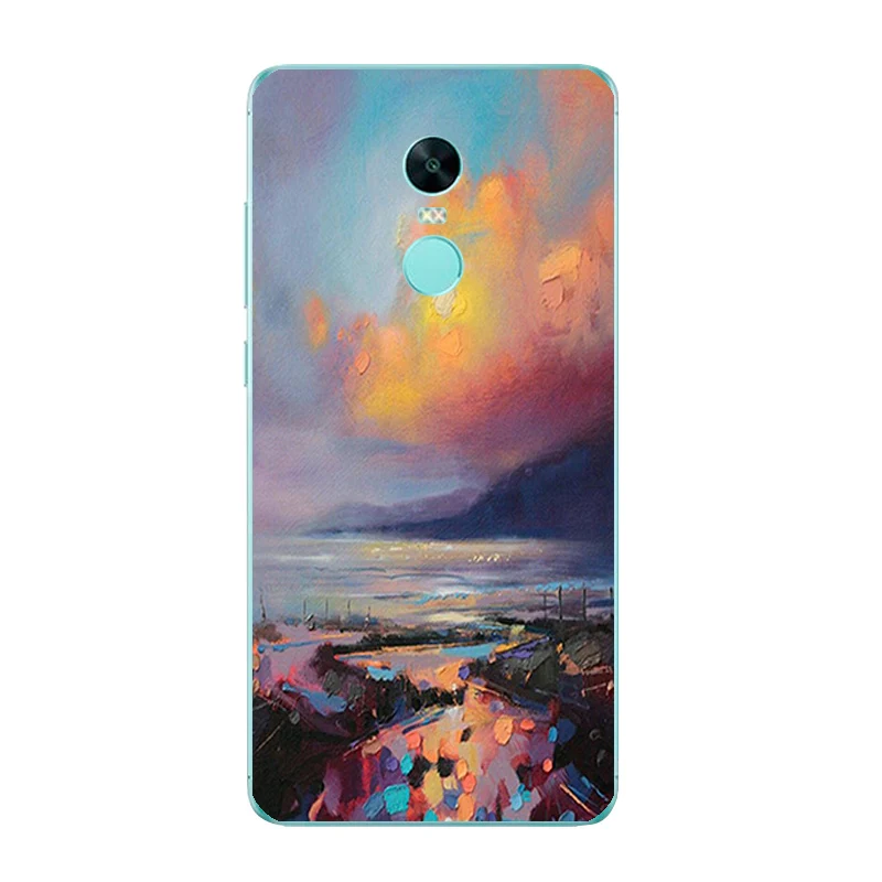 6376 15 Для Xiaomi Redmi Note 3/Redmi Note 4X 5A Phone случай для Redmi Примечание 4/Pro Shell для Redmi Note 2 дизайн «масляная живопись» окрашенный - Цвет: 6376 15