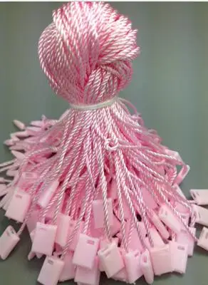 Pink Поставка фабрики! пластиковые бирки для одежды с нейлоновая нить 1000 шт./упак - Цвет: Pink