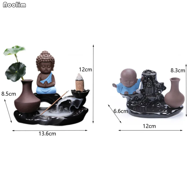 Керамический обратный поток благовония Будды горелка водопад маленькие