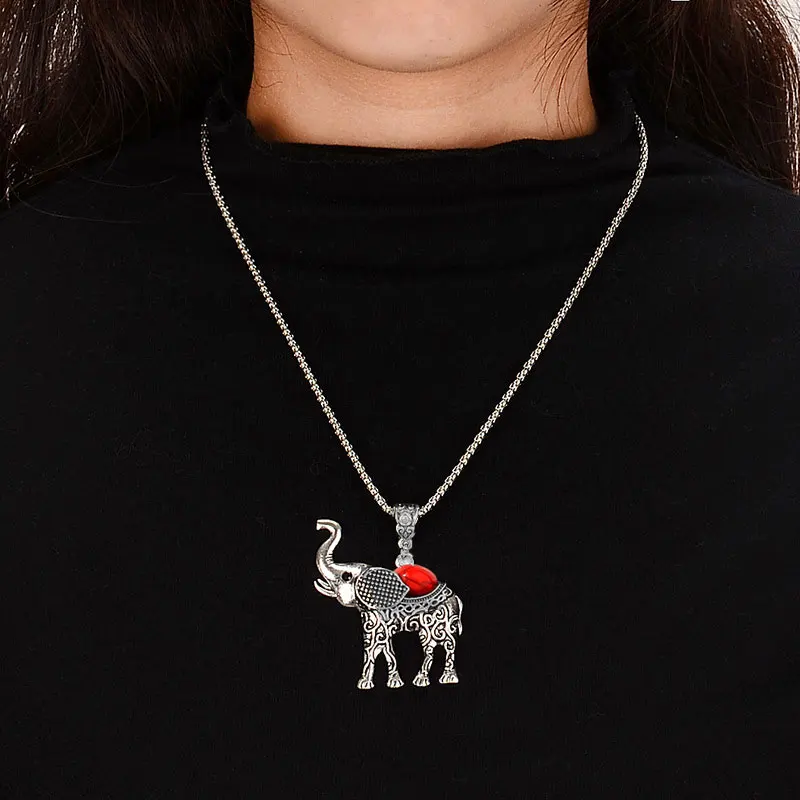 necklace-R ЦИРКОНИЕВЫЕ браслеты, браслеты для женщин, очаровательный браслет в виде слона, Женские Подвески, женские серебряные аксессуары, ювелирные изделия - Окраска металла: necklace-R