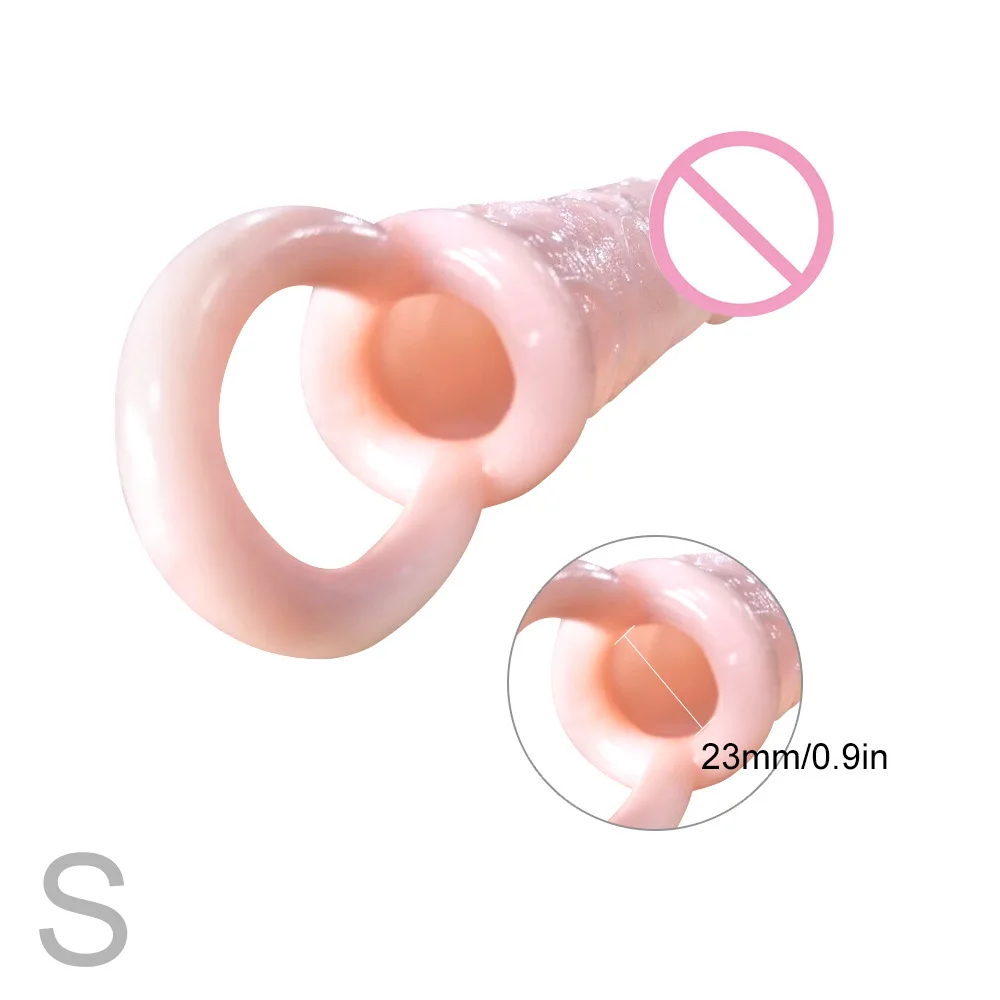 Многоразовые презервативы с длинным рукавом для пениса удлинители кольца