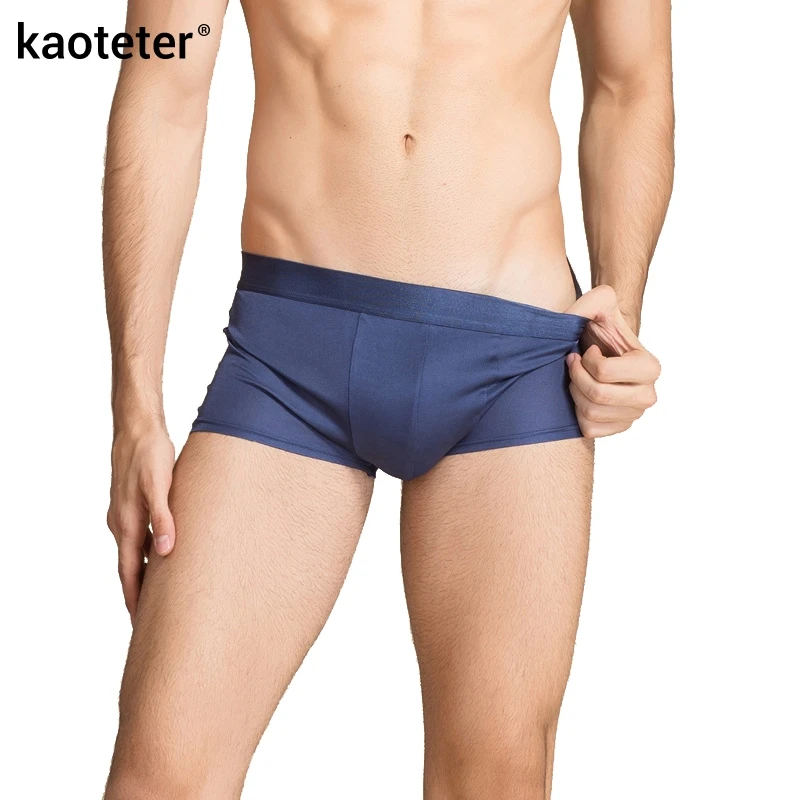 Трусы-боксеры мужские из 100% чистого шелка с U-образным вырезом | Мужская одежда