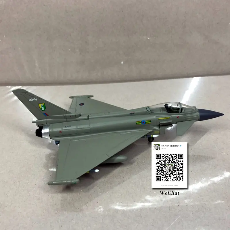 AMER 1/100 масштаб Eurofighter Typhoon EF-2000 мультирольный истребитель литой под давлением металлический военный самолет модель игрушки для коллекции, подарок