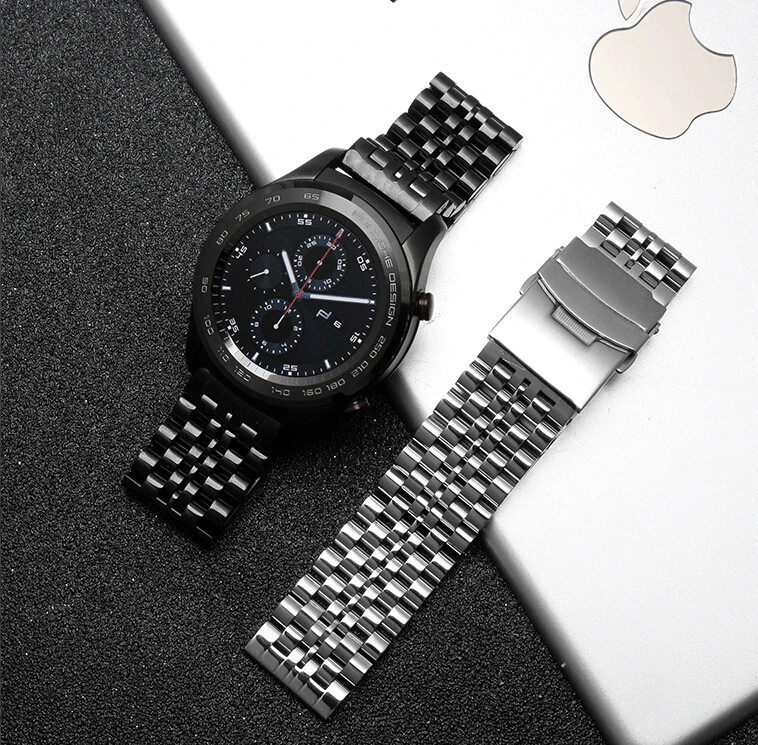 Нержавеющая сталь Часы с адаптируемым Huami 2 просо huami AMAZFIT спортивная версия движение молодежных часов браслет 20 мм 22 мм