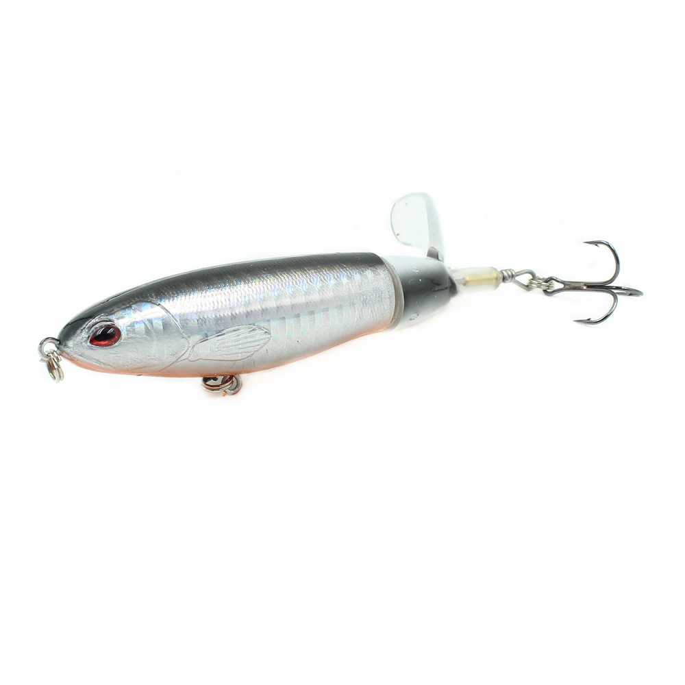 4 1 шт. качество Whopper Plopper 100 мм/15,6 г Топ воды Поппер жесткая приманка для рыбалки воблеры вращающийся мягкий хвост рыболовные снасти - Цвет: 4