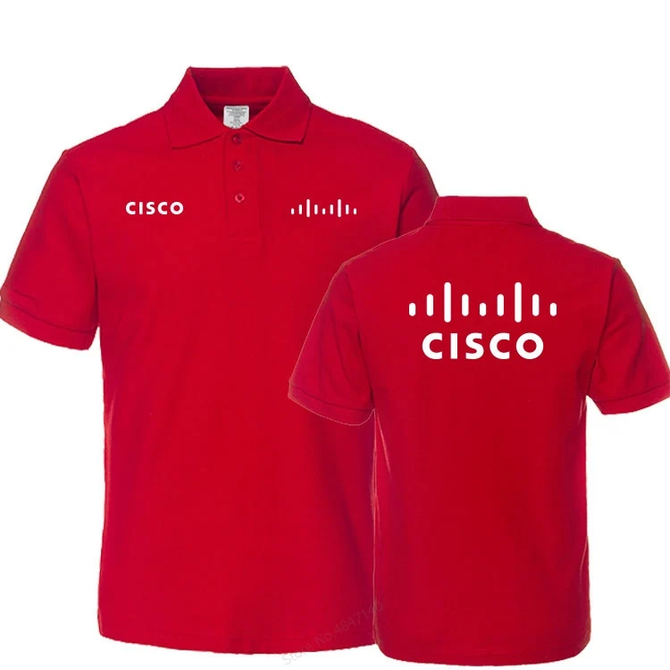 Бренд поло Мужская s Cisco рубашка поло хлопок короткий рукав однотонная Повседневная рубашка поло мужские топы