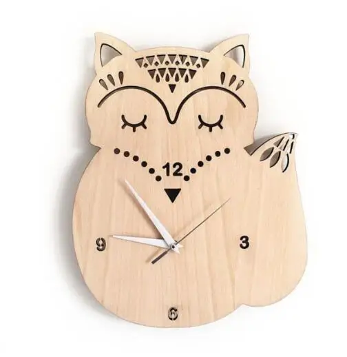 Сова лебедь искусственная Корона время настенная подвесная деревянная игрушка