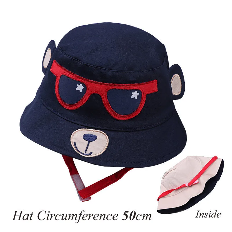 hat 2 1 шт. шапочка для малыша с героями мультфильма, летняя и осенняя хлопковая детская шляпа от солнца, Детская кепка с покрывалом, Детские аксессуары, детские шапки для девочек и мальчиков# TC - Цвет: hat 2