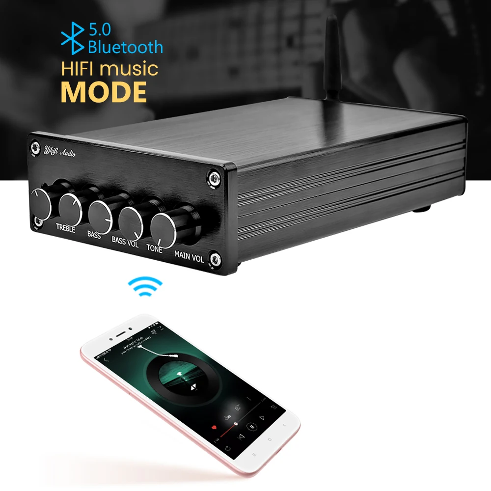 

AIYIMA Mini Amplificador Bluetooth 5.0 Power Subwoofer Amplifier 2.1 TPA3116 Class D Digital Hifi Fever Audio Home Amplifiers