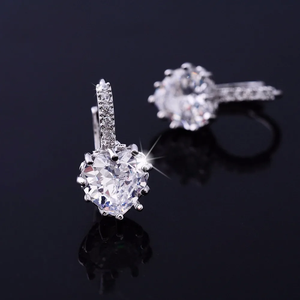 Женские серьги кольца из серебра 925 пробы с фианитом|sterling silver hoop earrings|hoop earrings for