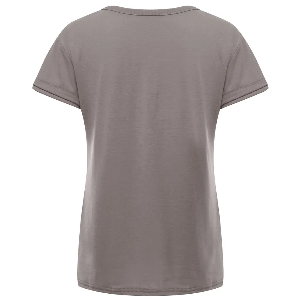 Для женщин короткий рукав блузки женские летнее платье с v образным воротником