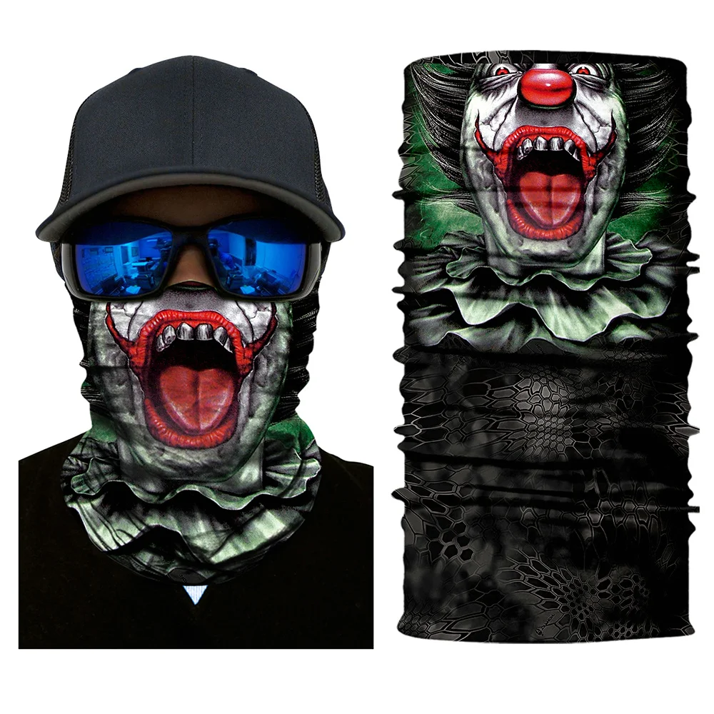 Cycling Face Moto Masks Balaclava Tactical Durag Full Protective Mask Unisex Cool Ghost Skull Mascara Motor masque | Автомобили и