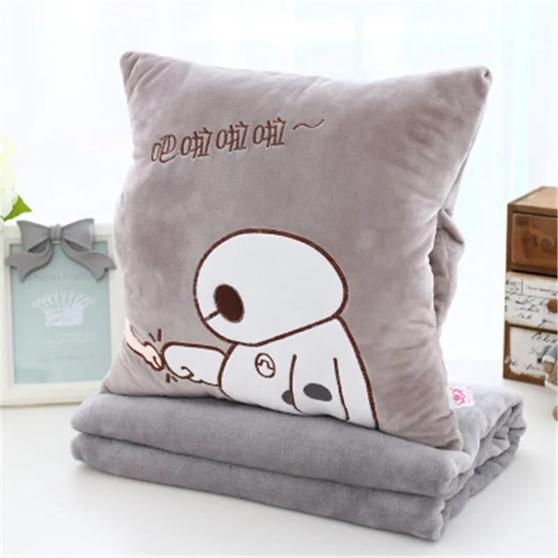 2 1 компл. Прекрасный Rilakkuma Плюшевые Милые Тоторо Cat Медведь Отдых на природе кукла Подушки Детские Подушки Nap автомобилей Диван укрепить волновой точки Одеяло 3 в 1 - Цвет: 2