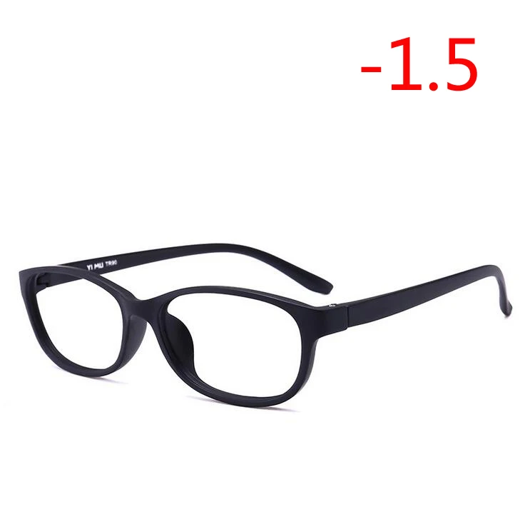 Myopia 150 1,0-1,5-2,0-2,5-3,0-3,5-4,0 готовые очки для близорукости женские мужские короткие очки для коррекции зрения черная и розовая оправа Очки для близорукости - Цвет оправы: Myopia 150