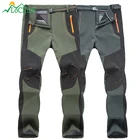 Брюки LoClimb мужские и женские, зимние Походные штаны для кемпинга, спорта на открытом воздухе, флисовые теплые брюки для треккинга, водонепроницаемые лыжные штаны, AM110