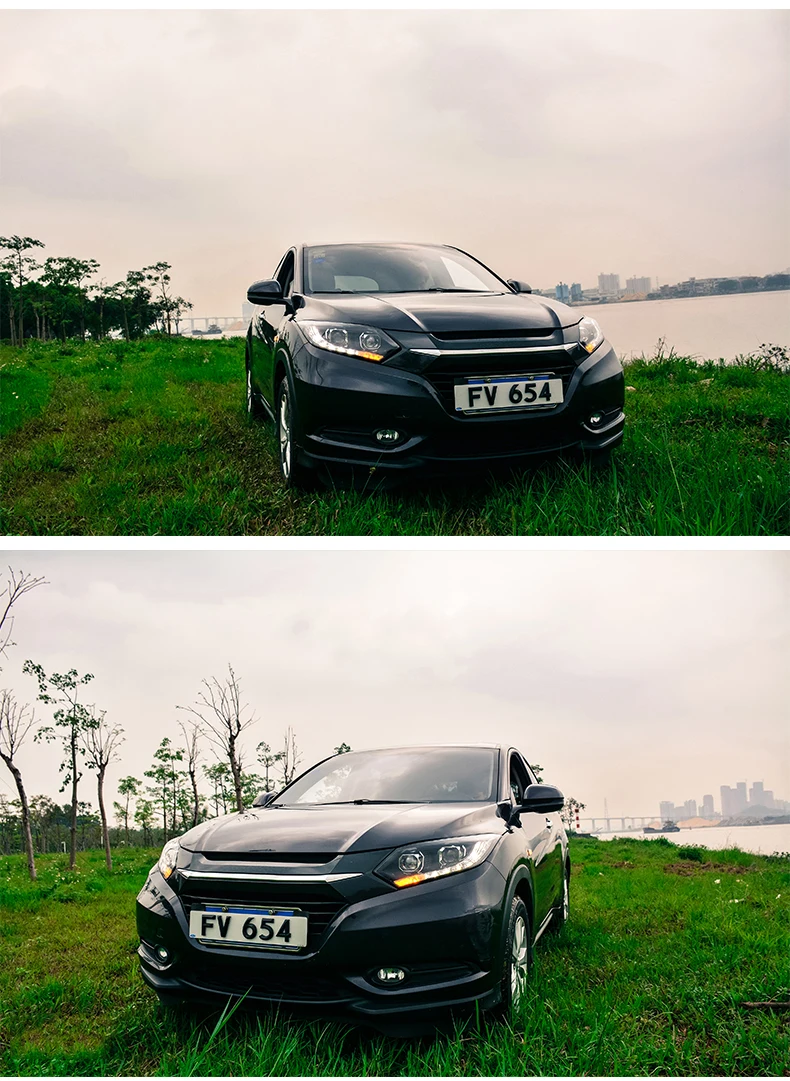 Автомобильный Стайлинг фара сборка для Honda HR-V HRV фары фара светодиодный DRL передний свет Биксеноновая линза ксенон HID