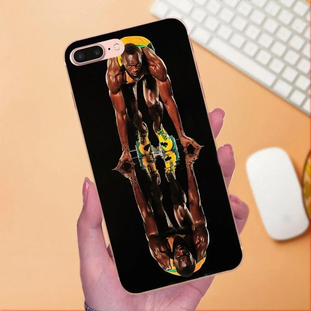 Спортивный самый быстрый человек в мире Usain болт для Samsung Galaxy Note 5 8 9 S3 S4 S5 S6 S7 S8 S9 S10