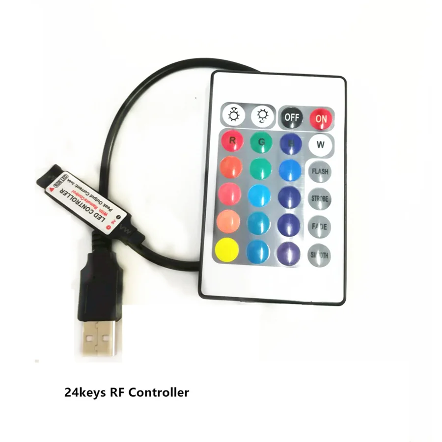 Пульт дистанционного управления USB 3/17/24/44 для 5 В 5050 3528 2835 RGB светодиодный