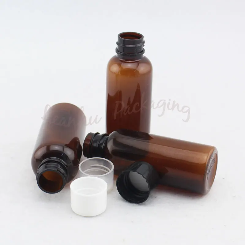 50 мл коричневая пластиковая бутылка для упаковки шампуня продукты ухода за кожей