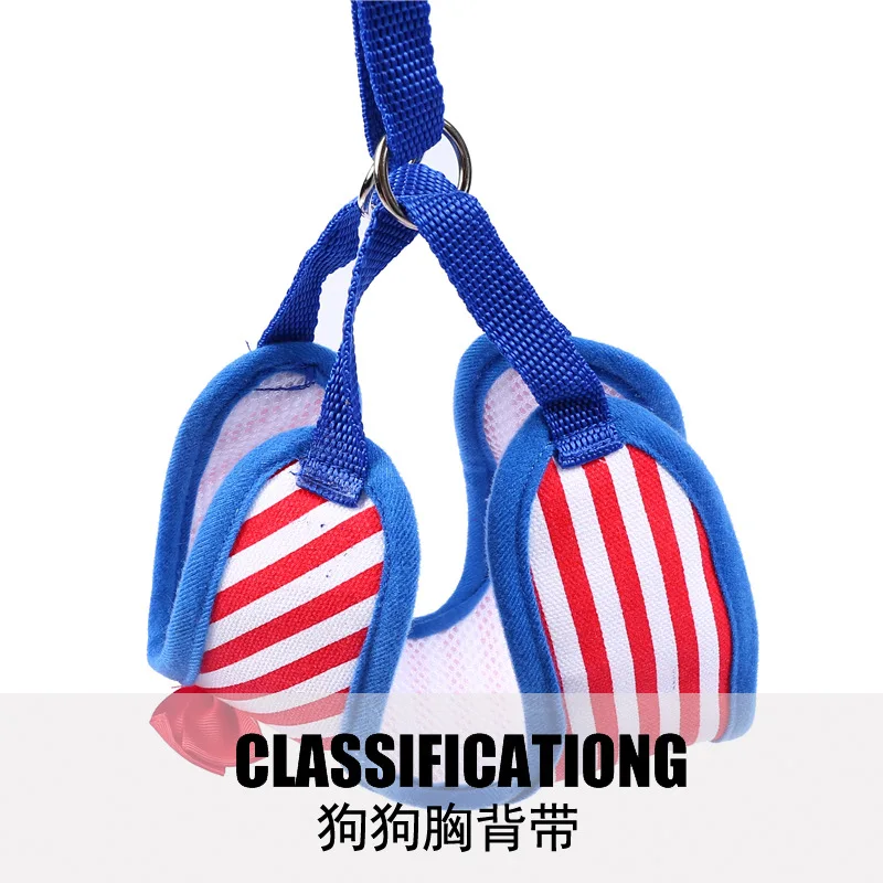 Vest type dog cowboy traction rope pet straps walking chain tidy chest summer goods |