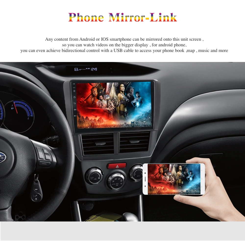 Android 9,0 автомобильный радиоприемник 2 Din gps Navi для Subaru Forester 2008 2009 2010 2011 2012 PX6 DSP ips Экран 4 Гб+ 64 Гб RDS WI-FI, Bluetooth, выход HDMI