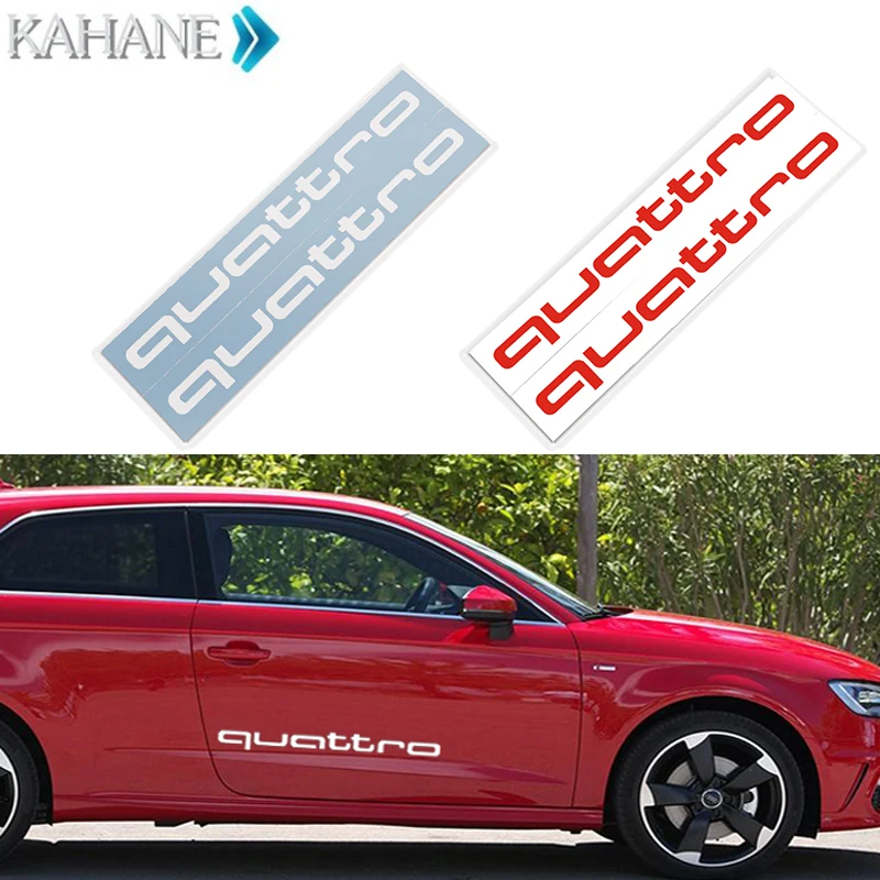 1 пара автомобиль Стайлинг Quattro логотип кузов сторона украшения наклейки для Audi A1