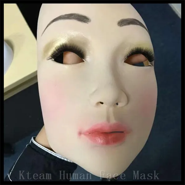 Мужская и женская маска из 100% латекса высшего класса для кроссдресса