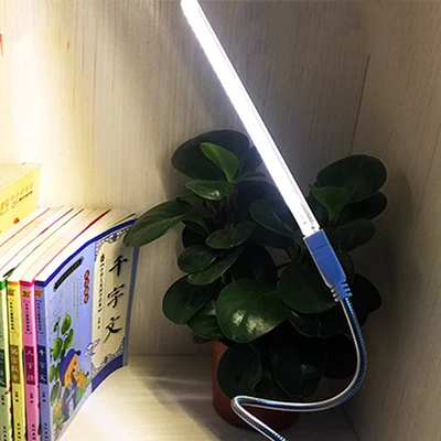 Warm White 12 Вт, DC, 5 В, USB, светодиодный светильник для чтения книг, 24 светодиода, светильник для чтения, портативная мини-лампа для внешнего аккумулятора, ноутбука, ПК, ноутбука, Luminaria - Испускаемый цвет: Warm White