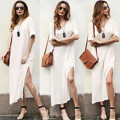 Новинка женское длинное вечернее платье в стиле бохо с V-образным вырезом летнее