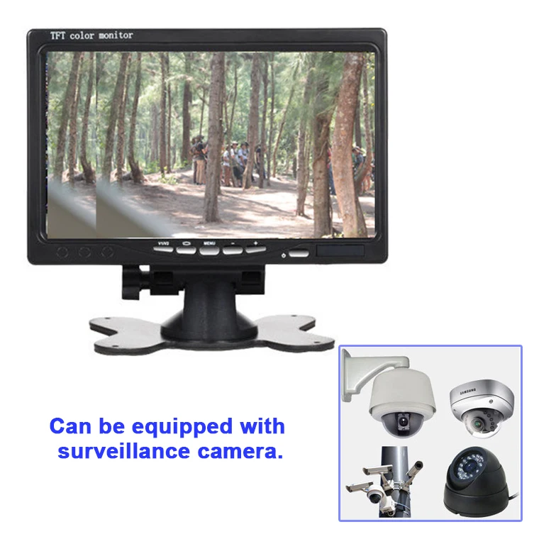 Kebidumei 7 дюймов TFT ЖК-дисплей заднего вида монитор универсальный 234x480 Pixe x 4l