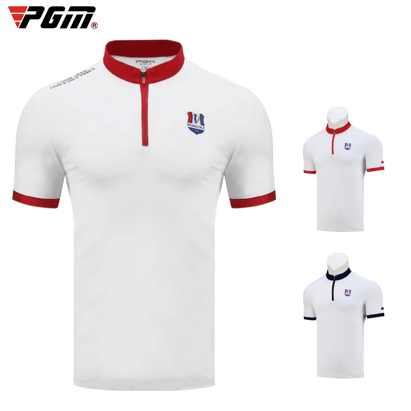 PGM Golf Мужская футболка с коротким рукавом летняя сухая тренировочная рубашка