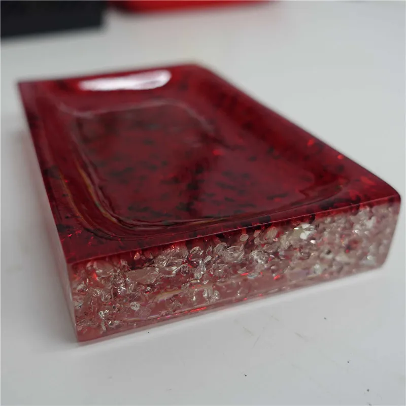 Акриловые аксессуары для ванной комнаты с ледяным цветком 5 шт. в наборе