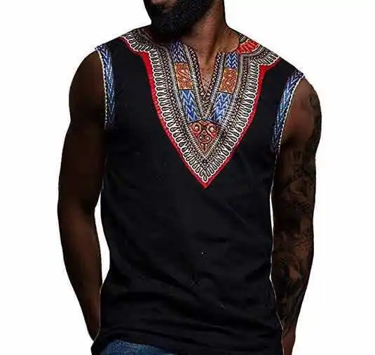 Новинка 2019 летняя сексуальная Модная стильная африканская Мужская футболка с