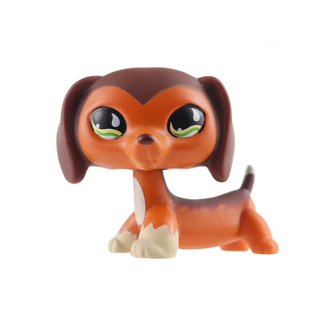 1 Lps настоящий редкий pet shop стоящий маленький короткий волос Кот розовый черный старый Собака Такса collie great dane детский подарок - Цвет: 1