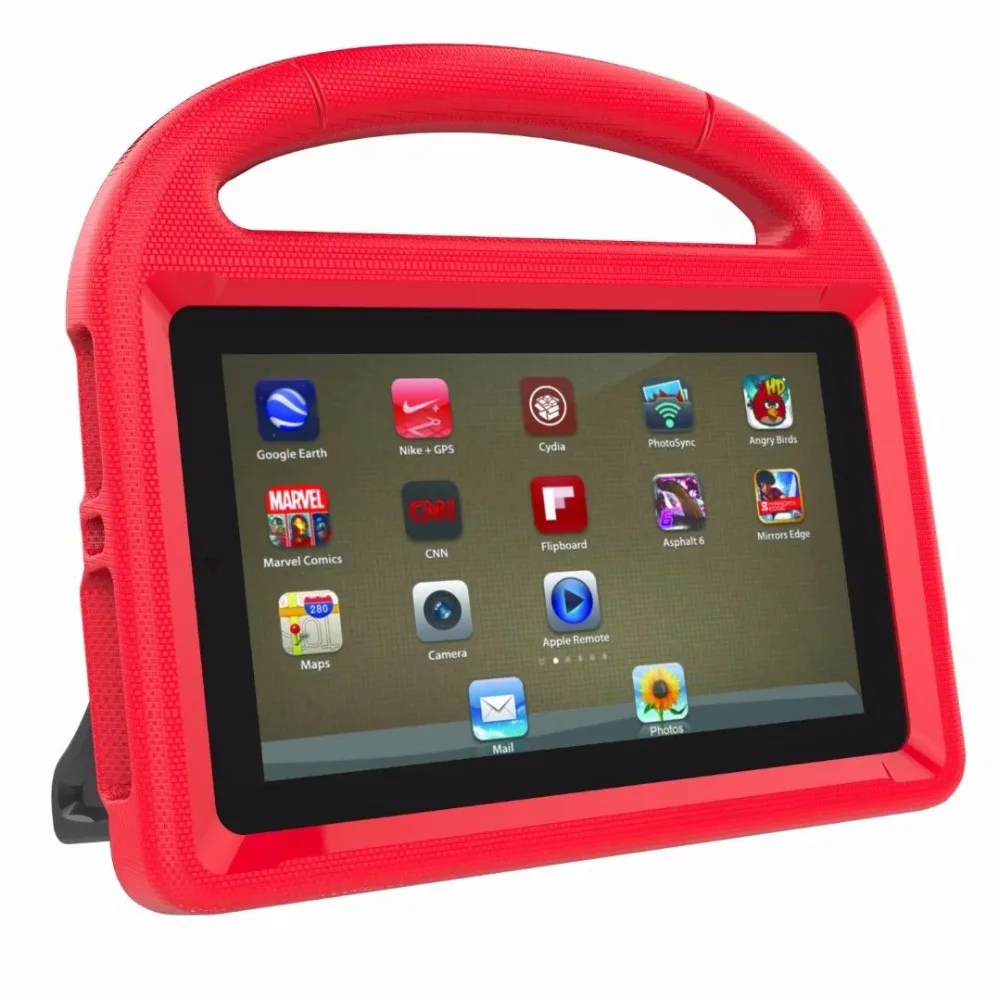 Чехол для Amazon Kindle fire7 2015/2017 EVA пены ударопрочность Футбол узор ручные стенд