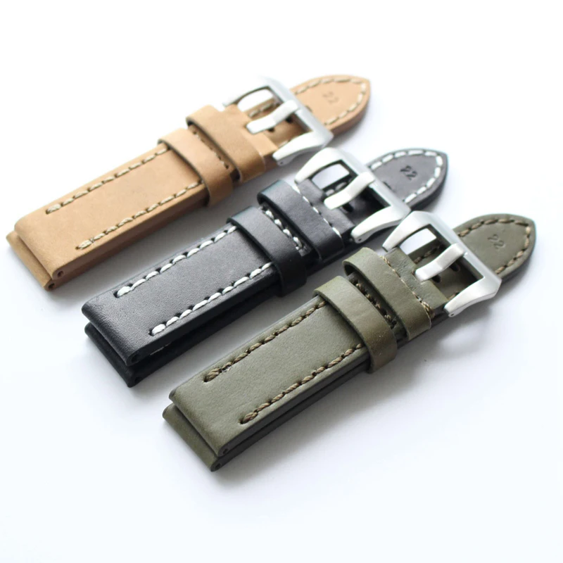 Винтажный брендовый ремешок для часов армейского зеленого желтого черного