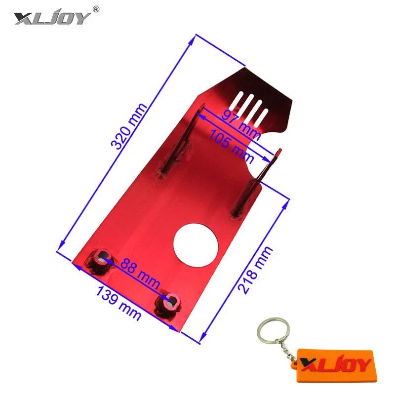 Красная противоскользящая пластина двигателя для внедорожника питбайка Лифан YX