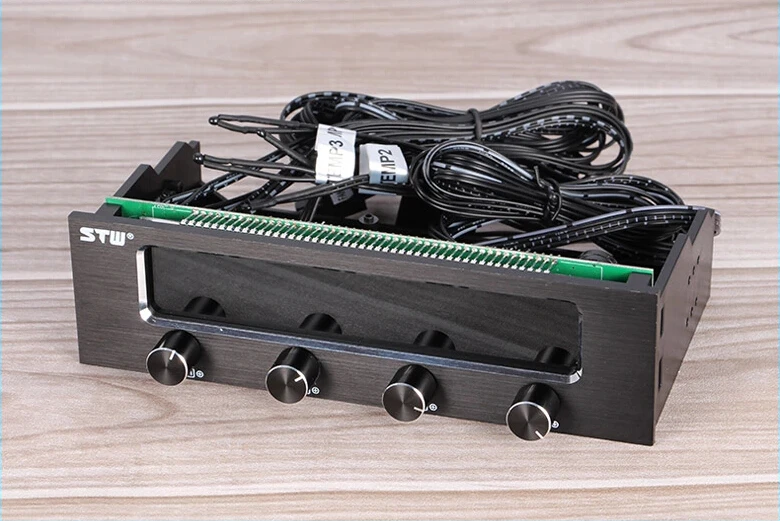 Контроллер скорости вентилятора 4 комплекта можно выключить алюминиевый сплав