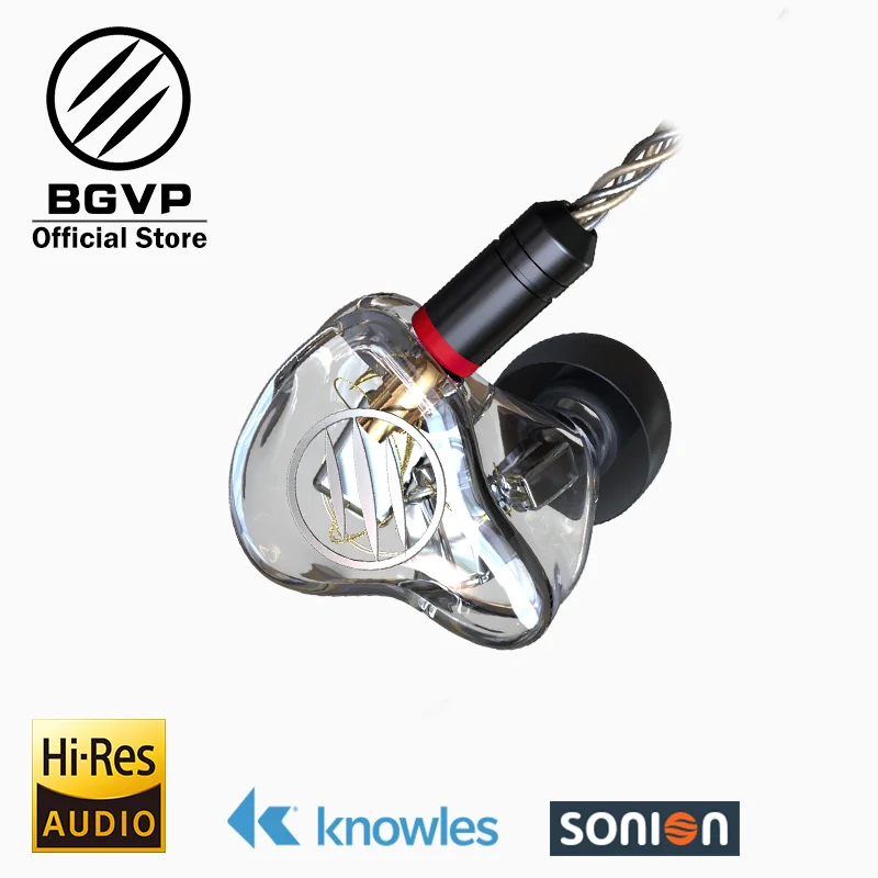 Наушники вкладыши BGVP DM7 6 BA Hi Fi наушники новый 2019 настраиваемый IEM Knowles Sonion Drivers для