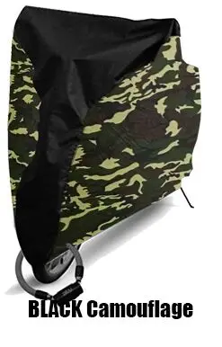 BLACK Camouflage Электрический автомобиль Байкер защита от пыли дождевик водонепроницаемый открытый скутер дождевик для байкера велосипед утилита Велоспорт велосипед протектор - Цвет: BLACK Camouflage
